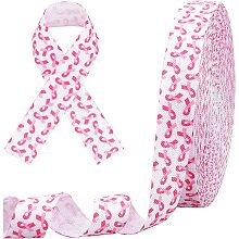 PandaHall Elite Pink Ribbon, 10 Yards Grosgrain Ribbon Fundraising Lapel Ribbon Women Caring Ribbon for Breast Cancer Awareness Gifts Wrapping Party Decoration, 5/8 inch Wide