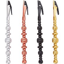 Pandahall Elite 4 Colors Bracelet Jewelry Helper Tool Bracelet Clamp Buddy Bracelet Fastener Fastening and Hooking Equipment for Wearing Watch Jewelery Bracelets Easily, Prevent Wrist Strain, 4pcs