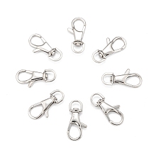 Honeyhandy Polished 316 Stainless Steel Large Lobster Claw Swivel Clasps, Swivel Snap Hooks, Stainless Steel Color, 35x17x4.5mm, Hole: 6x8mm