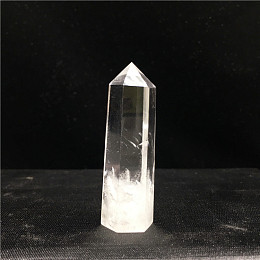 Honeyhandy Point Tower Natural Quartz Crystal Home Display Decoration, Healing Stone Wands, for Reiki Chakra Meditation Therapy Decos, Hexagon Prism, 50~60mm