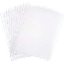 BENECREAT 50 Pack Sheet Protector Plastic Sheet Reinforced 11-Hole Page Protector Can Load About 8.5x11 Inch Paper, Transparent Plastic Page Protector for Document and Photo Storage