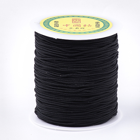 Honeyhandy Nylon Thread, Black, 1.5mm, about 120.29 yards(110m)/roll