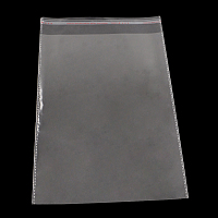 Honeyhandy OPP Cellophane Bags, Rectangle, Clear, 31x22cm, Unilateral Thickness: 0.035mm, Inner Measure: 27x21cm