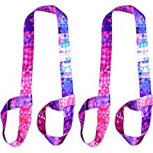 GORGECRAFT 2PCS 61 Inch Yoga Mat Strap Multi-Purpose Adjustable Yoga Mat Carrier Straps Sling Band Suitable for Carrying All Yoga Mats(Colorful)