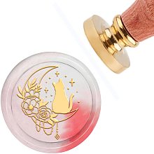 CRASPIRE Wax Seal Stamp Cat Vintage Sealing Wax Stamps 30mm 1.18inch Removable Brass Head Sealing Stamp with Wooden Handle for Wedding Invitations Baby Shower Envelopes Cards Gift Packing