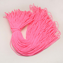 Honeyhandy Polyester & Spandex Cord Ropes, 16-Ply, Hot Pink, 2mm, about 109.36 yards(100m)/bundle