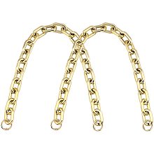 WADORN 2pcs Acrylic Handbag Handles, 24 Inch Resin Purse Chain Strap Acrylic Chain Bag Handles Purse Chain Handle Clutches Short Handle Shoulder Bag Strap for DIY Craft Purse Making Accessory