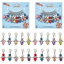 NBEADS 20 Pcs Angel Stitch Markers, Alloy Crochet Stitch Marker Charms Locking Stitch Marker Knitting DIY Handmade Gift for Knitting Weaving Sewing Accessories Quilting Jewelry Making