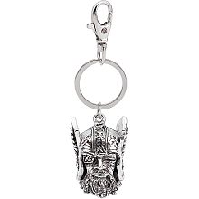 SUPERFINDINGS 1Pc Ride Viking God Bell Keychain Generalals Biker Bell Accessory or Key Chain 4.17 inch Guardian Bell Motorcycle Keychain Motorcycle Good Luck Charm for Good Luck on The Road