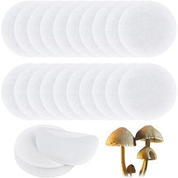 GORGECRAFT 100PCS Synthetic Circular Filter Discs Paper Quantitative Patch Injection Ports and Filters Medium Speed Wide Mouth Size Laboratory Funnel Filters Paper