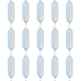 CHGCRAFT 15Pcs Crystals Stones Sets Opal Healing Crystals Stones Bulk Polished Tumbled Real Opal Crystals Wands Set for Energy Balancing Chakra Meditation Therapy