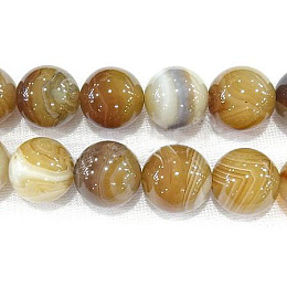 Honeyhandy Natural Madagascar Agate Beads, Strands, Round, Dyed & Heated, 8mm