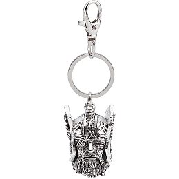 SUPERFINDINGS 1Pc Ride Viking God Bell Keychain Generalals Biker Bell Accessory or Key Chain 4.17 inch Guardian Bell Motorcycle Keychain Motorcycle Good Luck Charm for Good Luck on The Road