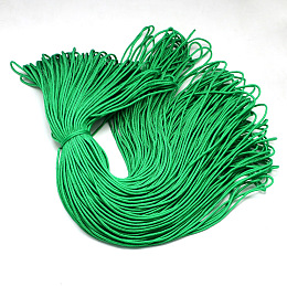 Honeyhandy Polyester & Spandex Cord Ropes, 16-Ply, Green, 2mm, about 109.36 yards(100m)/bundle