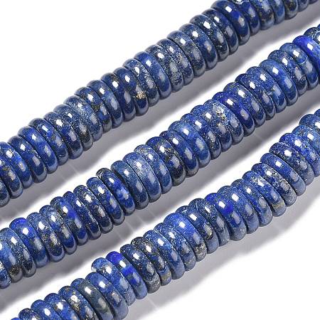 Arricraft Natural Lapis Lazuli Beads Strands, Flat Round, 10~10.3x2.5~2.7mm, Hole: 1.3mm, about 149pcs/Strand, 15.59 inches(39.6cm)