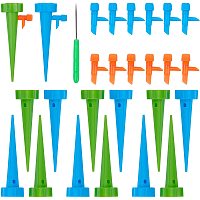 GORGECRAFT 12PCS Plant Self Watering Spikes Devices Automatic Irrigation Equipment Plant Waterer with Slow Release Control Valve for Indoor Outdoor Vacation Plants Watering