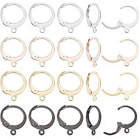 UNICRAFTALE 40pcs 4 Colors Leverback Earrings with Loops Stainless Steel Earring Lever Back Earrings for DIY Dangle Earring Making
