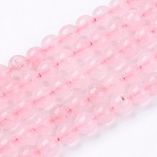 Arricraft Natural Rose Quartz Bead Strands, Round, 6mm, Hole: 1mm, about 63pcs/strand, 14.9 inches