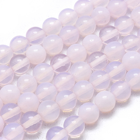 Arricraft Opalite Beads Strands, Round, 8mm, Hole: 1mm, about 50pcs/strand, 14.76 inches(37.5cm)