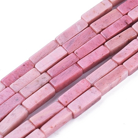 ARRICRAFT Natural Rhodonite Beads Strands, Cuboid, 13x4x4mm, Hole: 0.8mm, about 29pcs/strand, 15.35 inches(39cm)