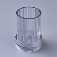 Honeyhandy Plastic Candle Cups, Candle Molds, for Candle Making Tools, Column, Clear, 8.6mm