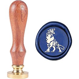 Pandahall Elite Tiger Wax Seal Stamp, Animal Sealing Wax Stamp Vintage Retro Stamp for Party Wedding Invitation Envelope Greeting Card Wine Bottle Decor