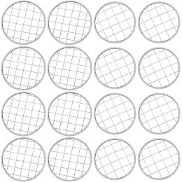 GORGECRAFT 16PCS 2 Sizes Metal Flower Lid Insert Mason Jar Frog Lids Insert Square Grid Organizer Floral Arrangement Glass Bottle Vase Covers Arranging Supplies for Regular Mouth Mason Canning Jars