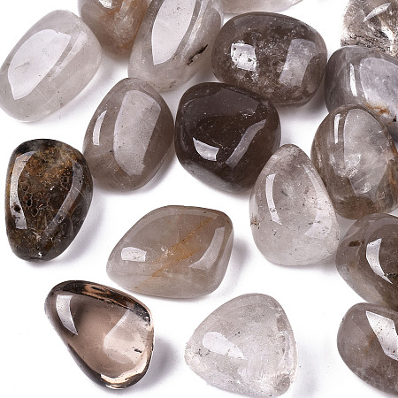 Arricraft Natural Smoky Quartz Beads, for Wire Wrapped Pendant Making, Tumbled Stone, No Hole/Undrilled, Nuggets, 15~41x15~26x14~24mm, about 250~300g/bag