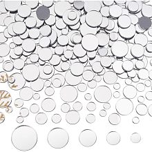 PandaHall Elite 250pcs 5 Size Mirror Tiles Mini Acrylic Round Mirror Self-Adhesive Circle Craft Mirror Tiles for Home Decoration Jewelry Making DIY Projects Supplies 5.5/7.5/9.5/11.5/14.5mm