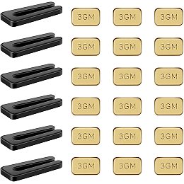 GORGECRAFT 1 Box 6 Sets Blade Balancing Kit Ceiling Fan Weights Sets Plastic Balance Clips Golden Metal Iron Self-Adhesive 3GM for Ceiling Fans Home House Office School Daily Use Supplies