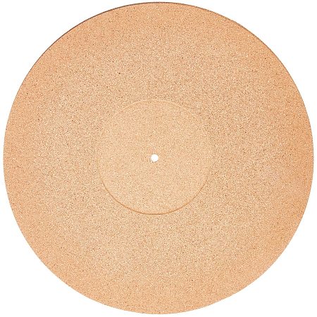 BENECREAT 11.4 inch Cork Coasters Mats Insulation Pad Round Vinyl Record Player Pad for Wall Decoration, Party and DIY Crafts Supplies, 3mm Thick