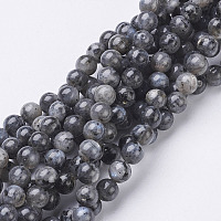 ARRICRAFT Natural Labradorite Beads Strand, Round, about 6mm, Hole: 0.8mm, about 63pcs/strand, 15.5 inches