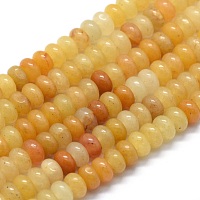 ARRICRAFT Natural Yellowe Aventurine Beads Strands, Rondelle, 6x4mm, Hole: 1mm, about 96pcs/strand, 15.94 inches(40.5cm)