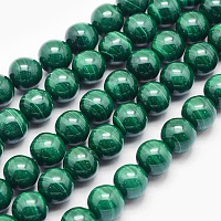 ARRICRAFT Natural Malachite Beads Strands, Round, 6mm, Hole: 1mm, about 63pcs/strand, 15.7 inches(40cm)