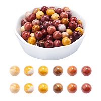 ARRICRAFT Natural Mookaite Round Beads Strands, 8mm, Hole: 1mm; about 45pcs/strand, 15 inches, 2strands/box