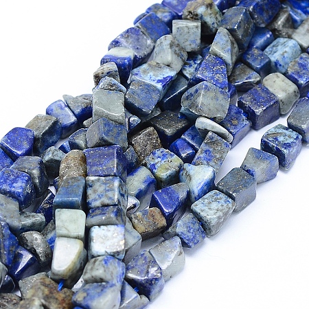 Arricraft Natural Lapis Lazuli Beads Strands, Nuggets, 6~8x5~7mm, Hole: 1.5mm, 15.7 inches(40cm)