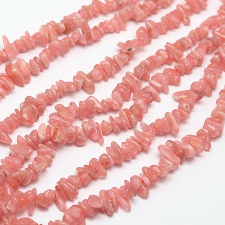ARRICRAFT Chips Natural Rhodochrosite Beads Strands, 3~8x3~12x3~5mm, Hole: 1mm, about 16 inches
