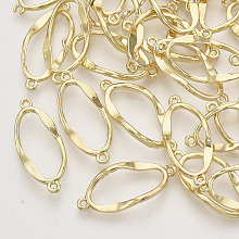 Honeyhandy Alloy Links connectors, Oval, Light Gold, 28x12.5x4mm, Hole: 1.5mm