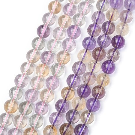 ARRICRAFT Natural Ametrine Beads Strands, Round, 8mm, Hole: 1mm