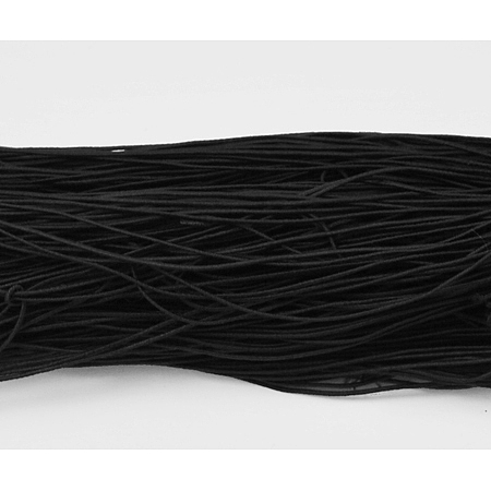 Honeyhandy Elastic Cord, Black, about 1mm thick, about 25.15~27.34 yards(23~25m)/bundle