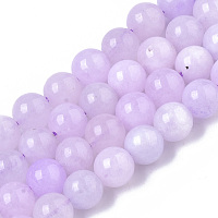 ARRICRAFT Natural Quartz Beads Strands, Dyed & Heated, Imitation Lilac Jade Color, Round, Plum, 8.5x8mm, Hole: 1mm, about 47~48pcs/strand, 15.16 inches~15.43 inches