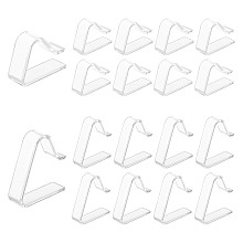 GLOBLELAND 48PCS Transparent Clear Tablecloth Clips Anti-Slip Table Cloth Holder Clamps Used for Restaurant Banquet Wedding Graduation Party and Outdoor Picnic Table Cloth Fixing