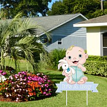 FINGERINSPIRE Word It's A Boy Yard Signs Display Decorations for Outdoor Party Decorations Garden Decoration Lawn Yard Décor (2.9x14.1inch)