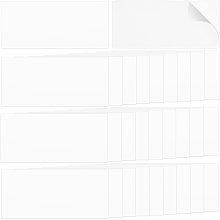 OLYCRAFT 1000Pcs 2.4x1.2 Inch PVC Clear Plastic Tags Shelf Label Holders Clear Shelf Price Tag Divider Makers for Store Supermarket Library Office Display Storage Bin Classroom Book Display