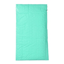 Honeyhandy Matte Film Package Bags, Bubble Mailer, Padded Envelopes, Rectangle, Aquamarine, 22.2x12.4x0.2cm