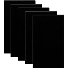 BENECREAT 20 PCS 3.5x2" Black Acrylic Board, Rectangle Reflective Display Table, Photography Background Boards with Protective Paper (3mm thick)