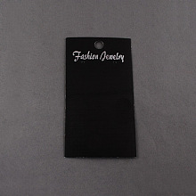 Honeyhandy Earring Displays Cards, Black, 90x50mm