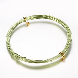 Honeyhandy Aluminum Craft Wire, for Beading Jewelry Craft Making, Green Yellow, 18 Gauge, 1mm, 10m/roll(32.8 Feet/roll)