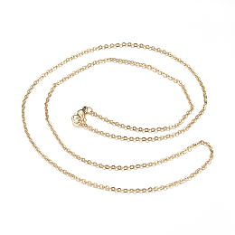 Honeyhandy 304 Stainless Steel Cable Chain Necklaces, with Lobster Claw Clasps, Golden, 19.6 inch(50cm), 1.8mm