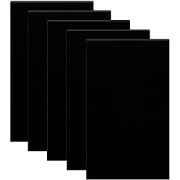 BENECREAT 20 PCS 3.5x2" Black Acrylic Board, Rectangle Reflective Display Table, Photography Background Boards with Protective Paper (3mm thick)